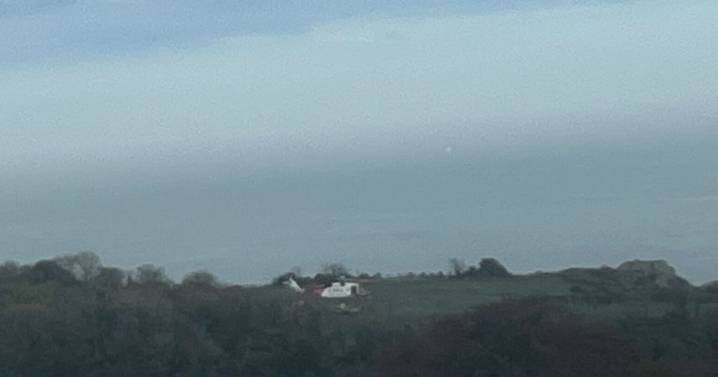 LIVE: Coastguard rescue helicopter hovers above cliffs in Babbacombe