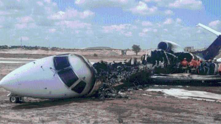 Chartered jet carrying Congo minister bursts into flames at Kolwezi Airport