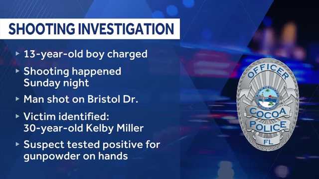 13-year-old boy charged with manslaughter in Cocoa