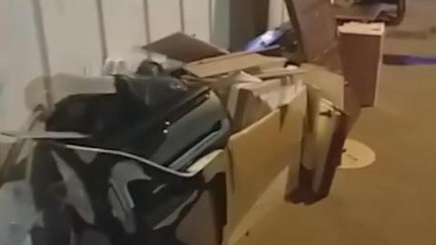 Enseres en la vía pública sin autorización