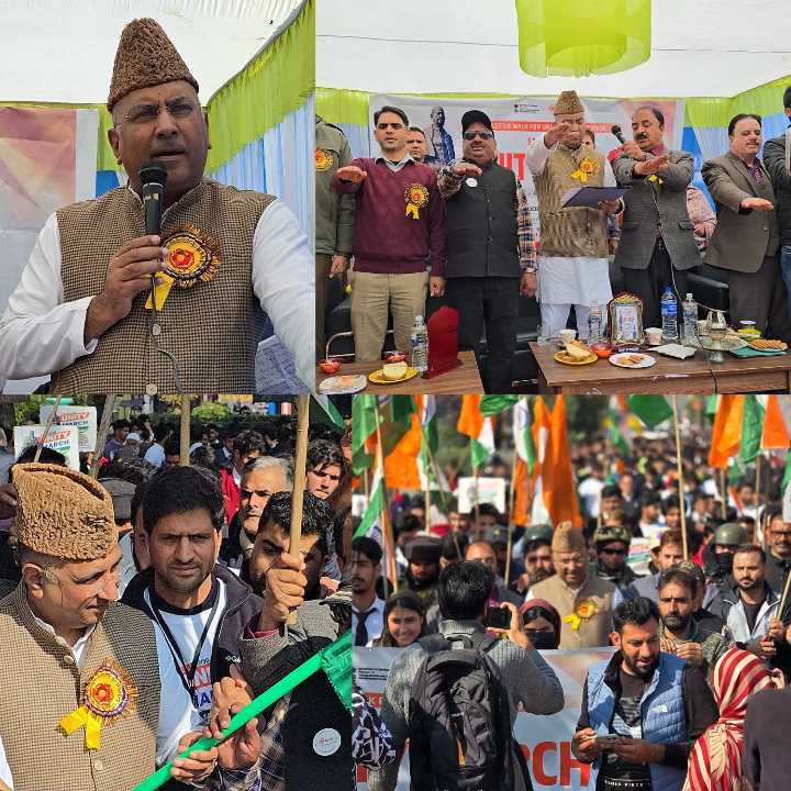 Unity March under Sardar@150 celebrations held at Anantnag