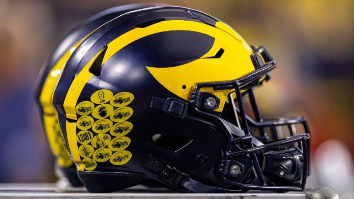 Michigan LB Jaishawn Barham flagged for head
