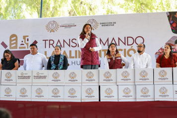 Encabeza presidenta de Chimalhuacán última entrega anual del programa “Transformando la Alimentación”