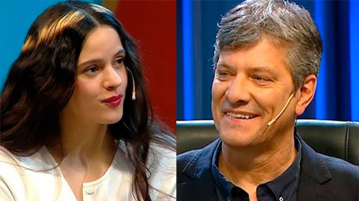 El divertido cruce entre Rosalía y el productor de Mario Pergolini: risas, regalos y un “flechazo”