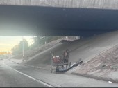 Pedestrian killed while walking on 405 Freeway in Van Nuys