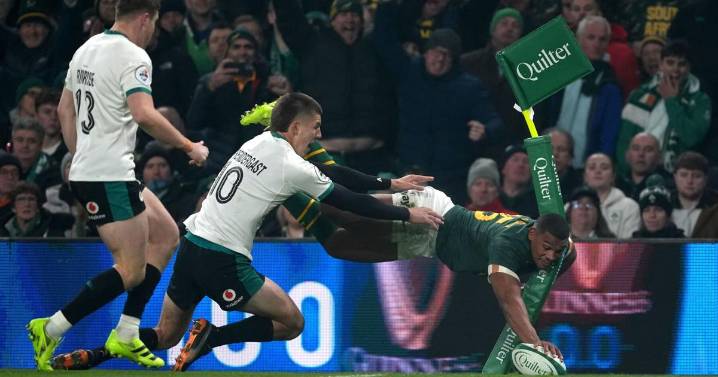 Chaos and drama mark the Springboks' first win in Dublin in 13 years