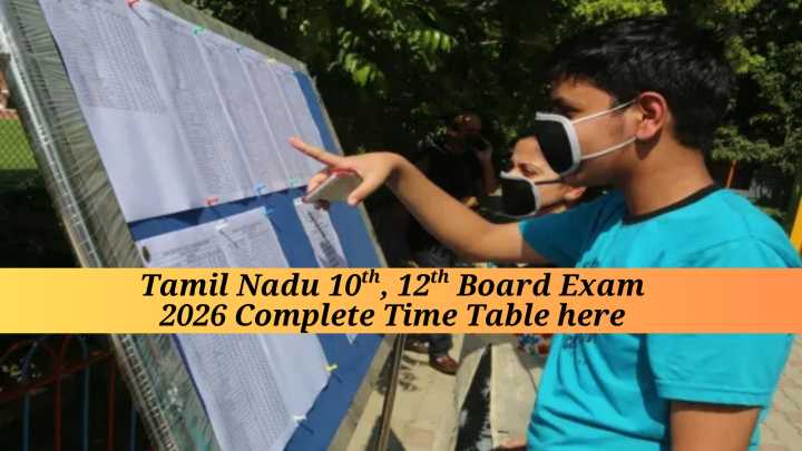 Tamil Nadu SSLC, Plus Two Time Tables 2026 Out: Check complete exam schedule for 10th, 12th