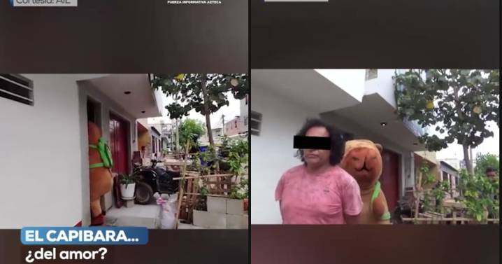 “Así entró a la casa del detenido”: Policía disfrazado de botarga de capibara arresta a un criminal