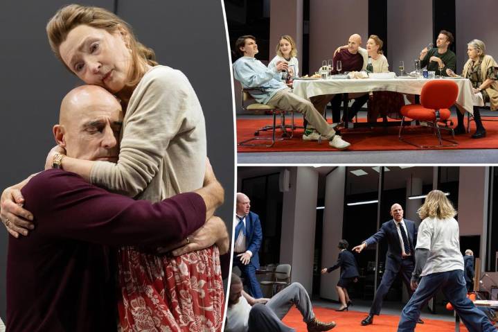 'Oedipus' review: Mark Strong, Lesley Manville are ferocious in pulse
