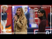 First lady Melania Trump, second lady Usha Vance visit Camp Lejeune