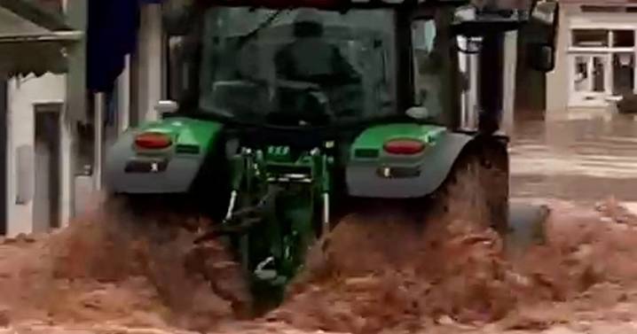 Man accused of causing £100k damage driving tractor through wave of flood water