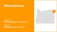 Wind advisory for Wallowa County until early Wednesday evening