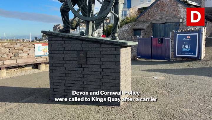 Human skull found in Brixham harbour 'left in memoriam'