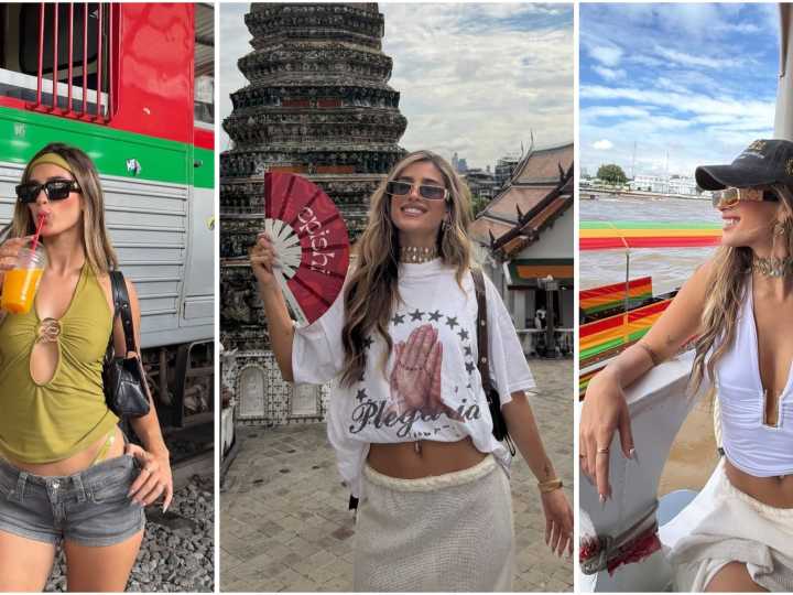 El lujoso viaje de Julieta Poggio en Tailandia: templos, fiesta e increíbles looks