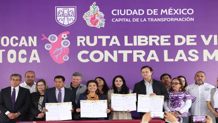 Brugada firma compromiso para un transporte publico libre de violencia contra las mujeres