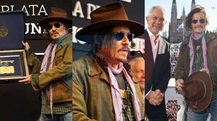 Johnny Depp fue declarado visitante ilustre de La Plata y recibió la llave de la ciudad: “Estoy en shock”