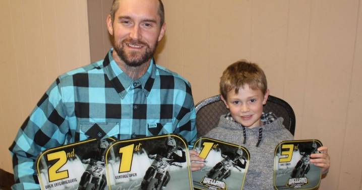 Racing’s a family affair: Father and son take track titles racing motorcycles