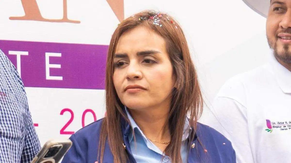 Grecia Quiroz, viuda de Carlos Manzo, llega a Palacio Nacional