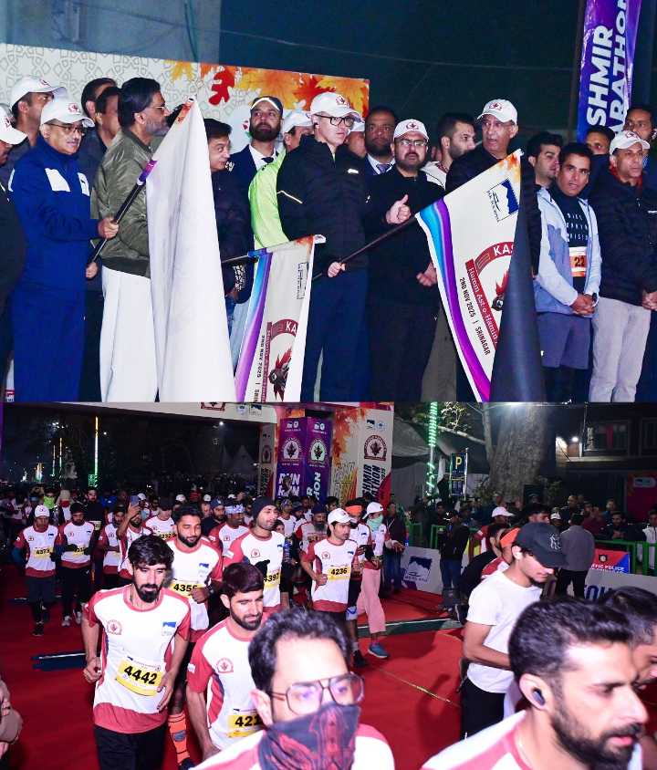 Chief Minister Omar Abdullah flags off 2nd Edition of Kashmir Marathon