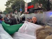 Tras 5 horas, retiran bloque de extrabajadores del Poder Judicial