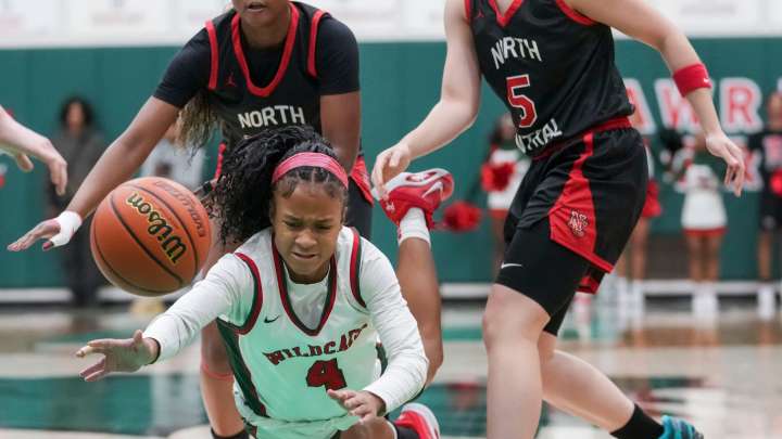 North Central Panthers at Lawrence North Wildcats girls basketball
