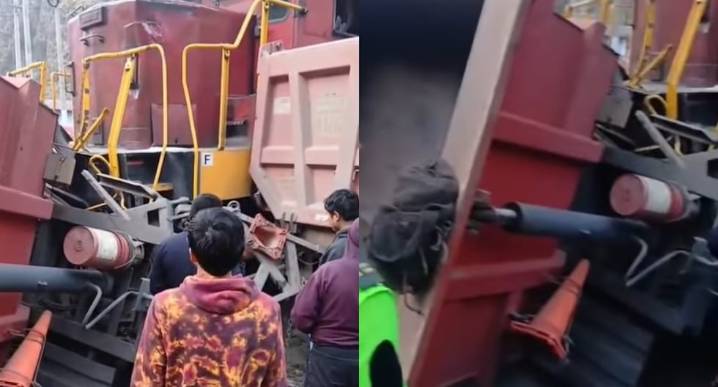 Carretera Central: Volquete se vuelca sobre rieles en Chicla tras intentar ganarle el paso a un tren últimas
