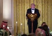 'WHAT the F': Trump Tried to Impress, But Viewers Can’t Stop Zooming In on One Dinner Detail He Probably Didn’t Want Revealed