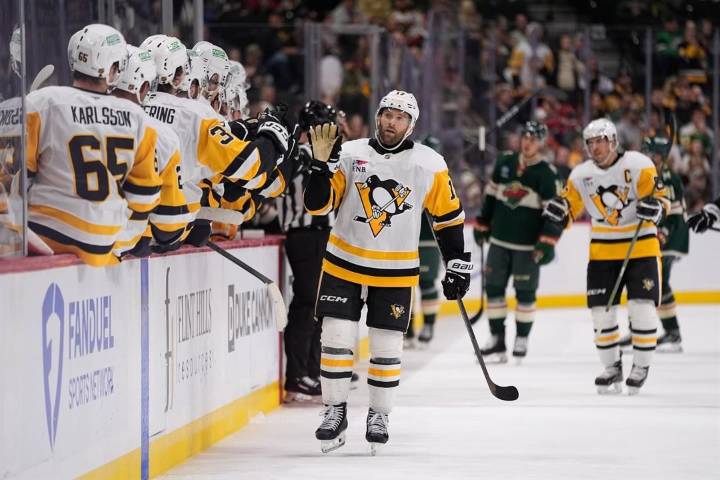 Rust has a goal and an assist as Penguins win 4-1 to send Wild to fifth straight loss