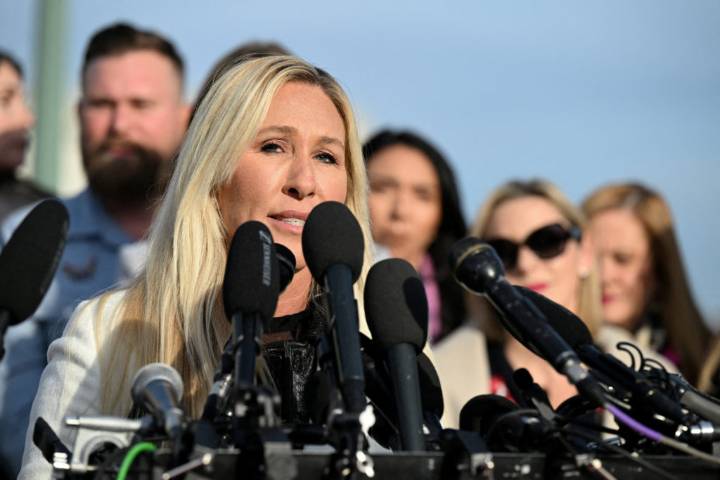 Rep. Marjorie Taylor Greene says she is resigning from Congress in January