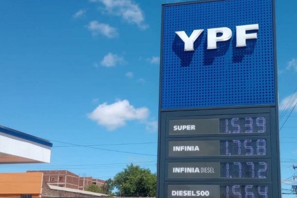 NUEVAS SUBAS! En Goya y en Capital ya exhiben nuevos precios de naftas YPF