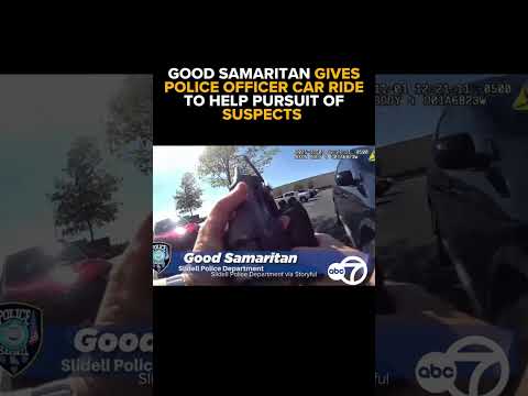Good Samaritan Gives Police Officer Car Ride to Help Pursuit of Suspects