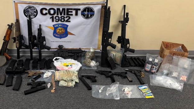 COMET busts snare narcotics, firearms, over $20,000, and jewelry in Wayne County