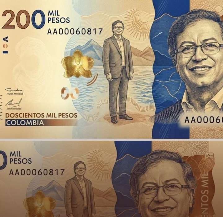 ¡Esto sí es el colmo! Diseño de billete con Petro causa terremoto político en redes