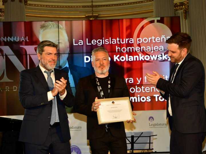 La Legislatura porteña homenajeó a Diego Kolankowsky por sus consagratorios éxitos en Broadway