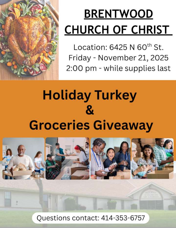 Holiday Turkey & Groceries Giveaway on November 21
