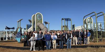 Fort Payne celebrates new community playground at Kiwanis Field