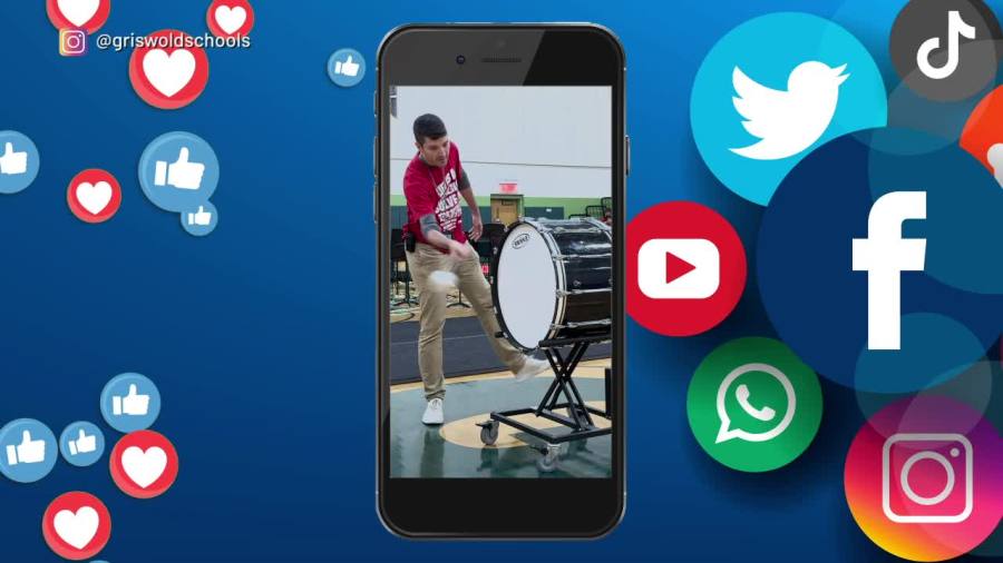 Griswold Middle School goes viral for 'Whitney Houston Drum Challenge'