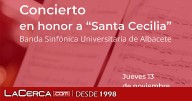 El Paraninfo universitario de Albacete acoge mañana, 13 de noviembre, un concierto en honor a “Santa Cecilia”