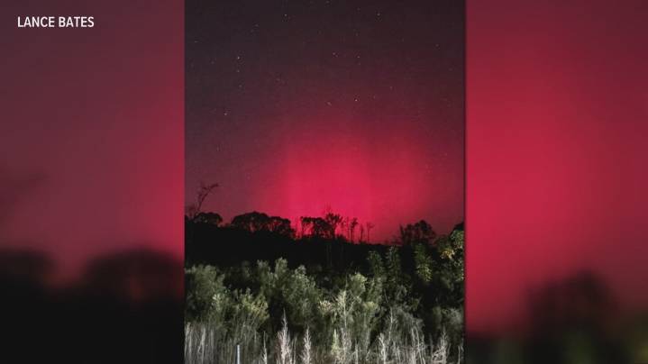 Viewers share stunning photos of northern lights over Louisiana