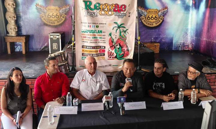 Presentan cuarta edición de Reggae Fest Cancún 2025 en Playa Langosta