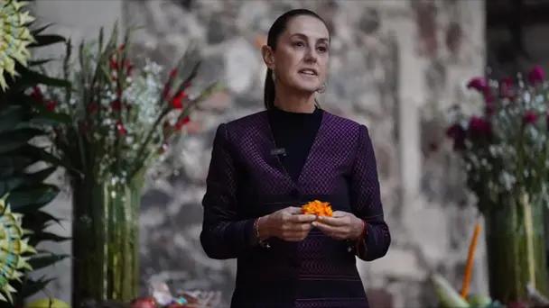 Ofrenda de Palacio Nacional honra a mujeres indígenas