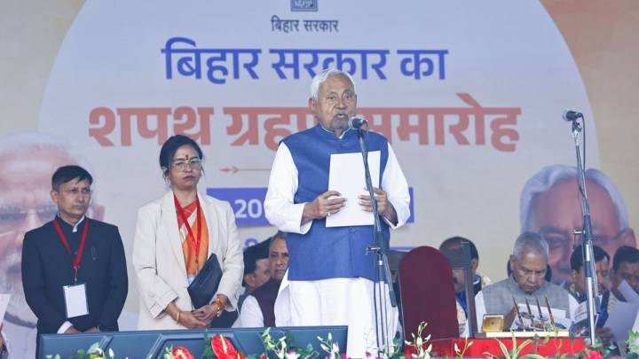 Nitish Kumar sworn-in as Bihar CM for 10th time