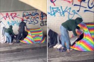 Video of dog beaten in homeless encampment sparks online outrage