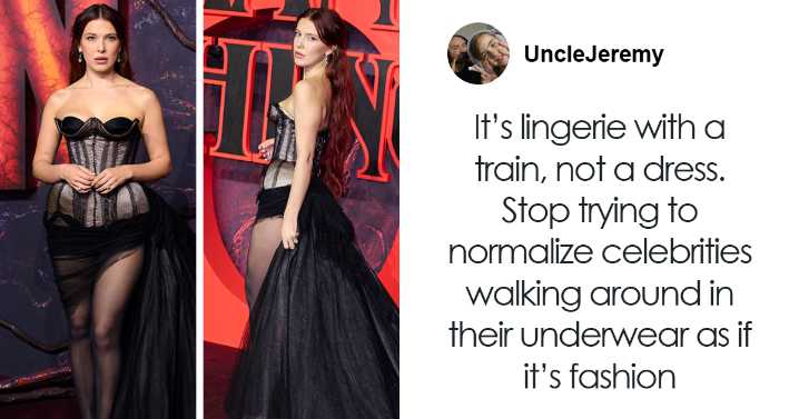 “Lingerie With A Train”: Millie Bobby Brown Under Fire For Look On ‘Stranger Things’ Red Carpet