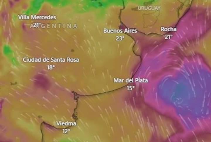 Pronóstico del tiempo. Llega una muralla de tormentas con ráfagas de viento