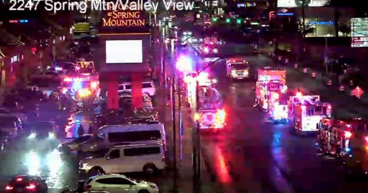 Fire at Spring Mountain Road closes roads from Valley View Boulevard to Wynn