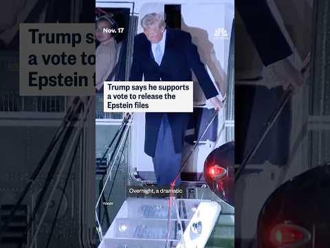 Trump says he supports a vote to release the Epstein Files