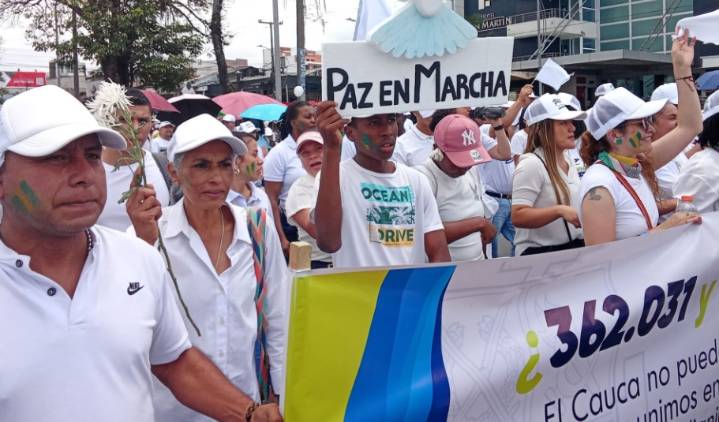 Movilización por la paz en el Cauca: SOS ciudadano por la vida