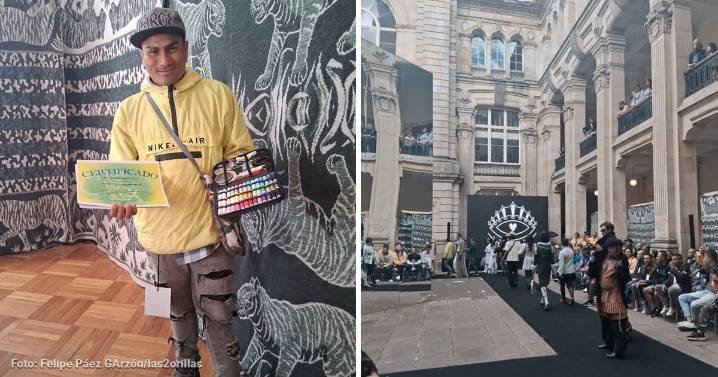 El soldado que cambió el bazuco por el bordado y terminó confeccionando una prestigiosa colección de ropa