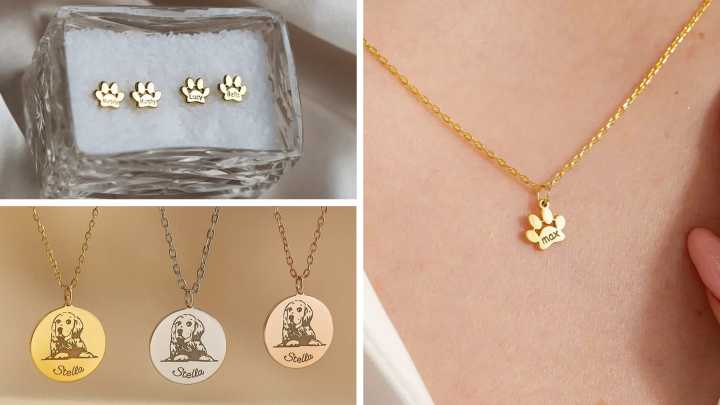 Custom pet jewelry holiday gifts, on sale at Groupon